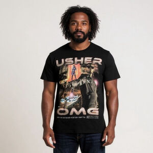 Usher OMG 2010 Graphic Short Sleeve Tee - Small
